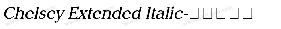 Chelsey Extended Italic字体转换